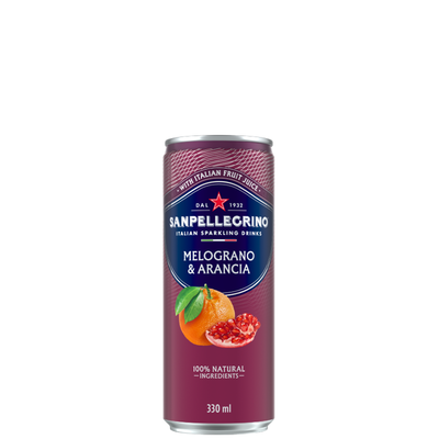 San Pellegrino Naturali Melograno / Pomegranate & Orange (cans - 6x4x330ml)