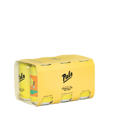 Pals - 6Pack Vodka, Pineapple, Lime & Soda (4x6x330ml)