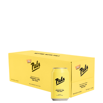 Pals - Vodka, Pineapple, Lime & Soda (10x330ml)
